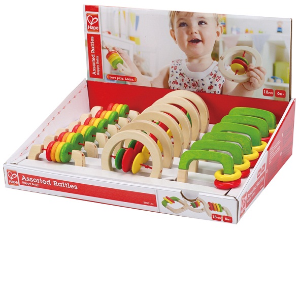 HP - Assorted Rattle Display, 18pcs                         
